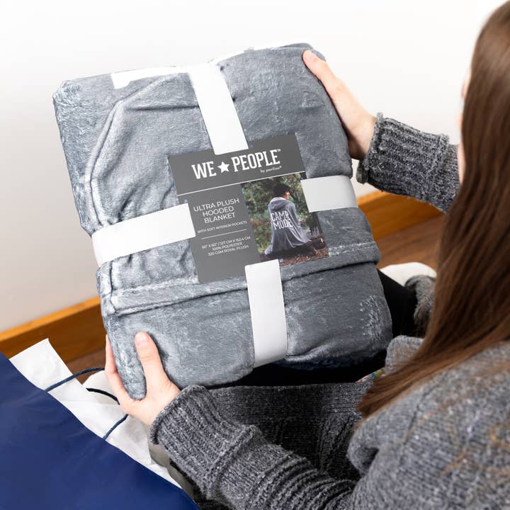 Pavilion - Wholesale Throw Blanket - Camp Mode - 50" x 60" Royal Plush Hooded Blanket