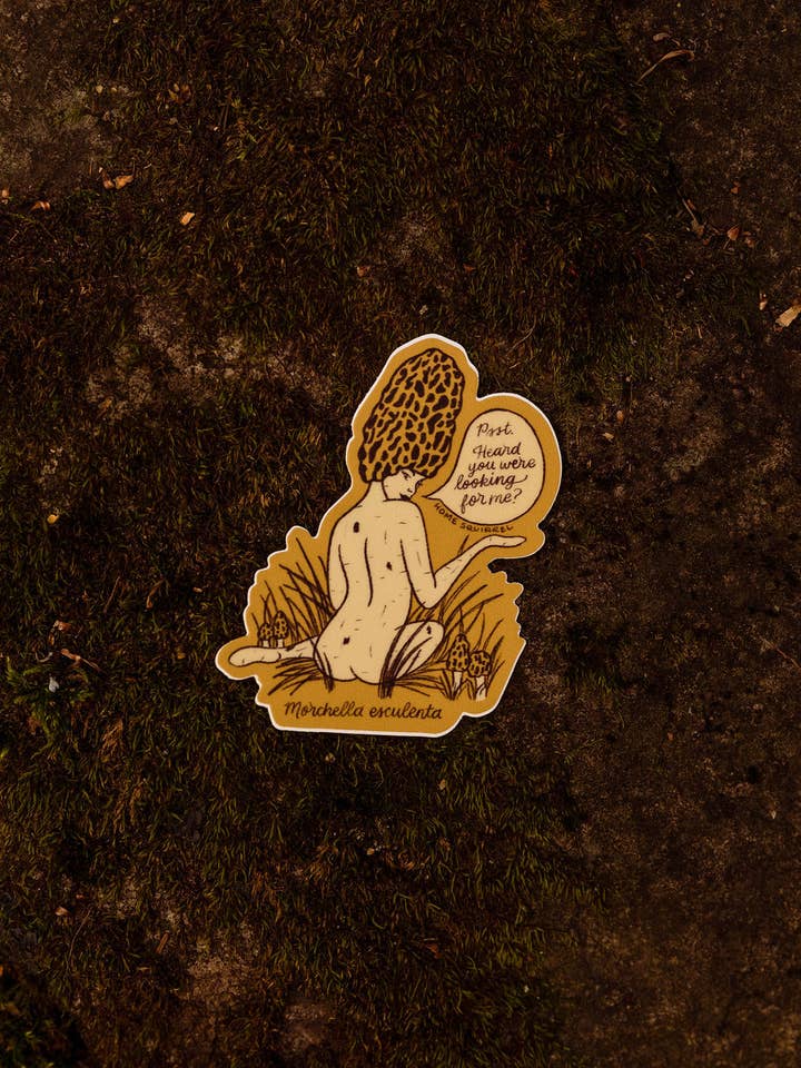 Autocollant Morel Pinup Girl pour la vente par Home Squirrel