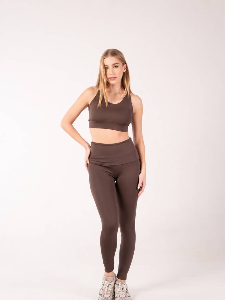 REBECCA SET /MARRON for wholesale by Diamond Activewear