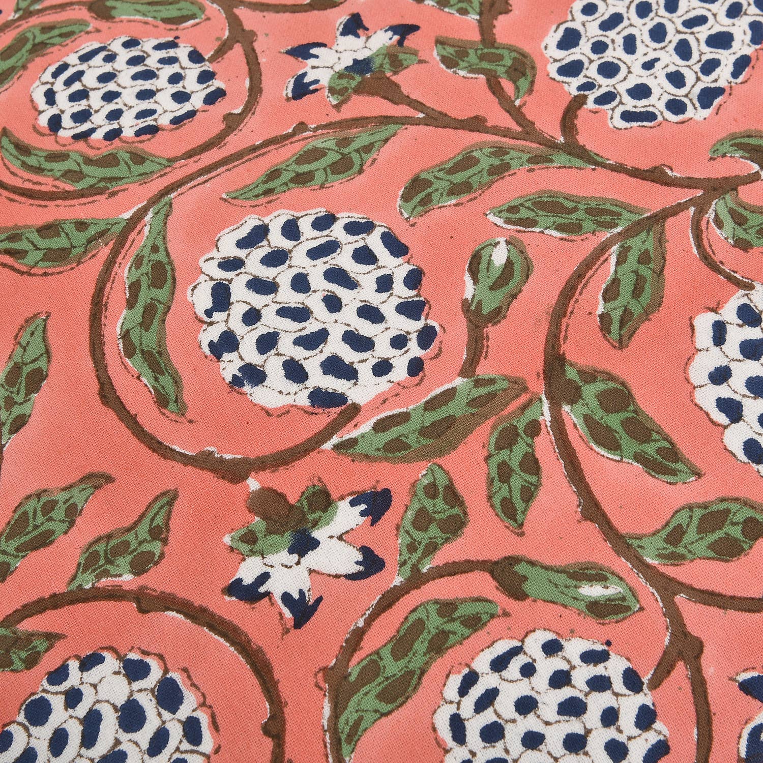 Fabricrush - Wholesale Throw Pillow Cover - Ruffle Pillow Hand Block Printed Floral Throw Pillow Cover3