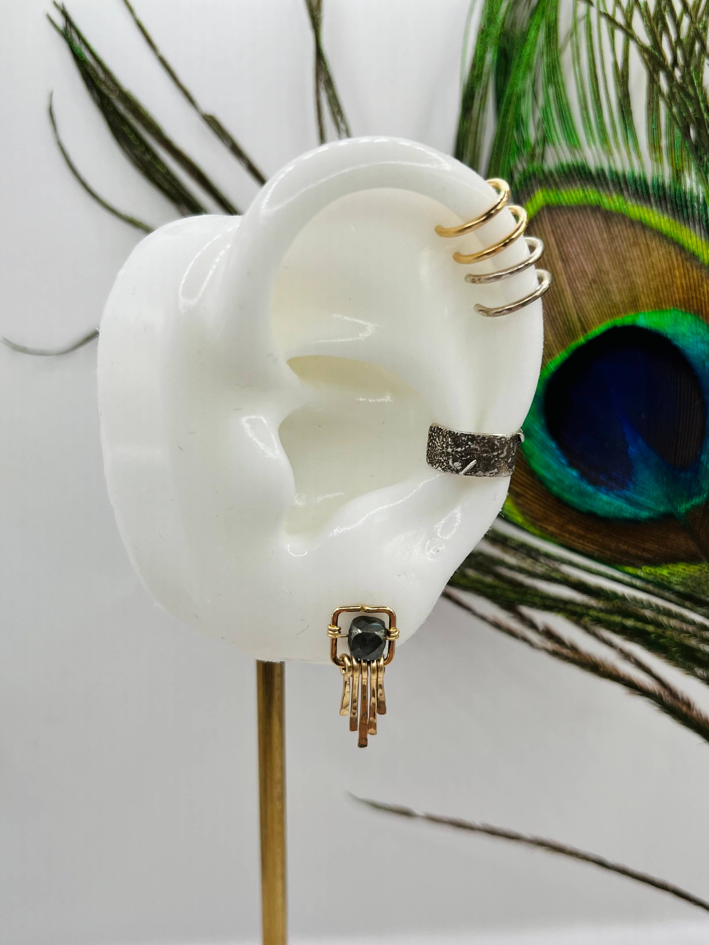 Rachel Renee Jewelry - Wholesale Dangle Earrings - GRETA Dainty Fringe Gemstone Studs - More Colors Available4