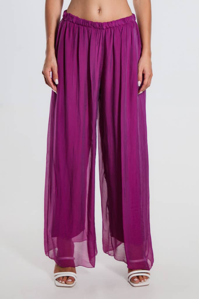 TINA Stephens Italy/Tees By Tina - Wholesale Pants - Women's - Roxy Silk Straight Leg Pant (PL212)17