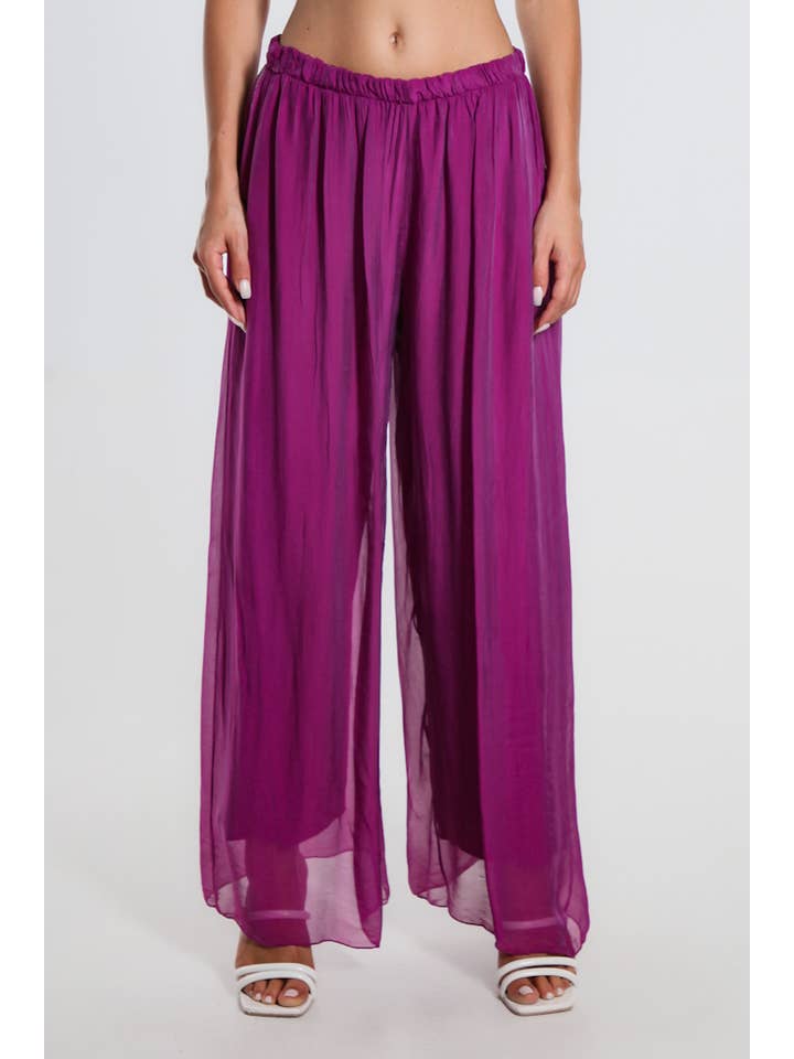 TINA Stephens Italy/Tees By Tina - Wholesale Pants - Women's - Roxy Silk Straight Leg Pant (PL212)17