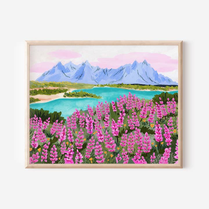 "Vestrahorn" Art Print for wholesale by Sarah Gesek Studio
