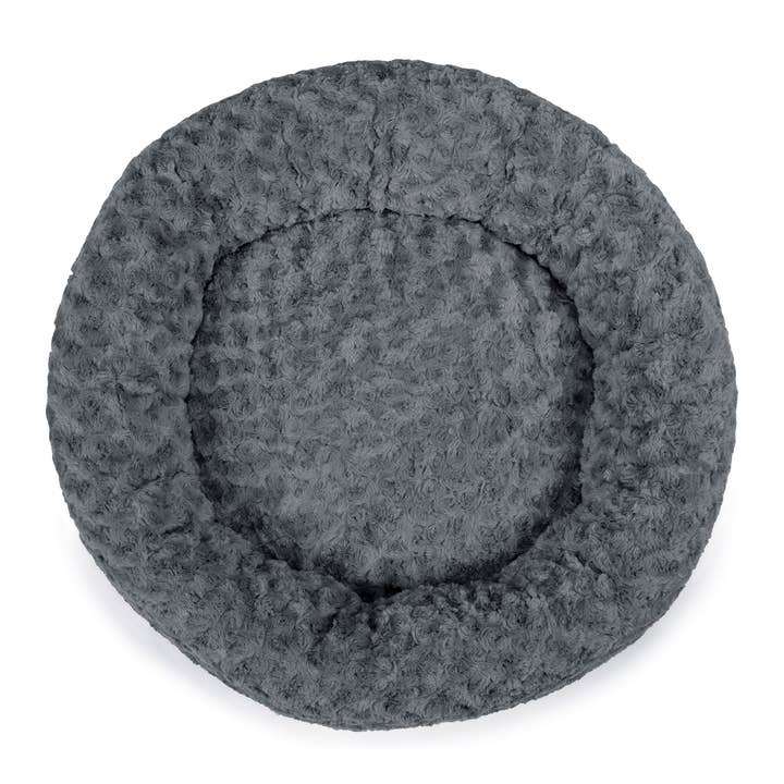 home mart goods - Vente Lit – chat et chien - Lit rond lavable en peluche douce pour chien et chat, 21,7 pouces de long