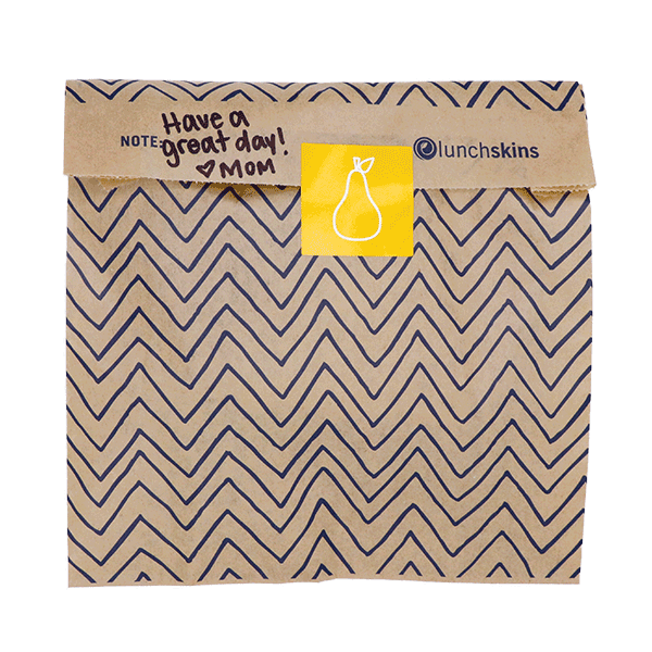 Lunchskins - Wholesale Food Storage Wrap/Bag - Compostable XL Sandwich Bags 50ct – Chevron Print8