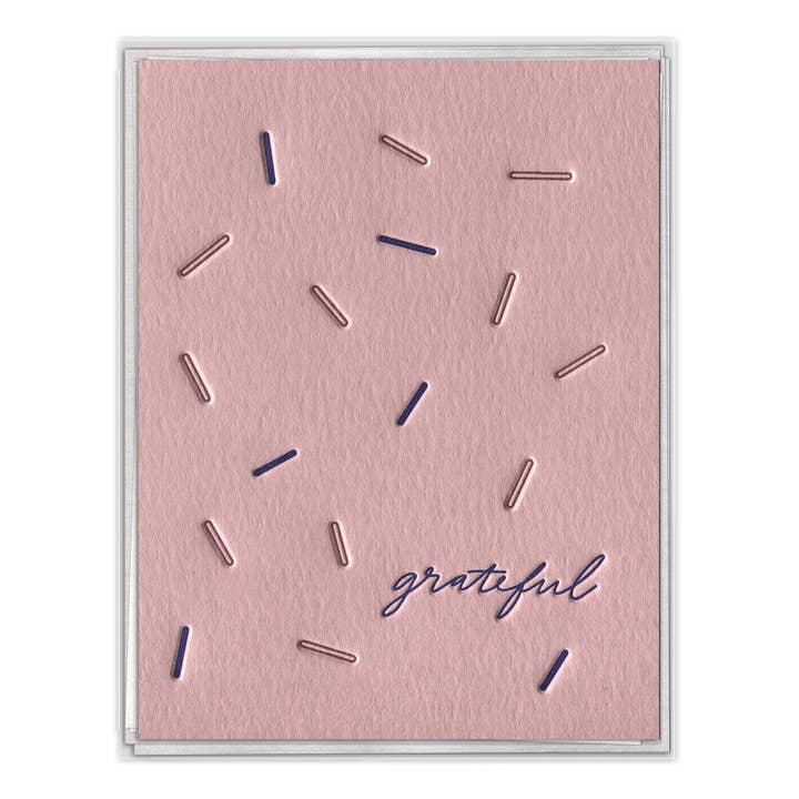 Grateful - Thank You boxed set of folded cards for wholesale by INK MEETS PAPER