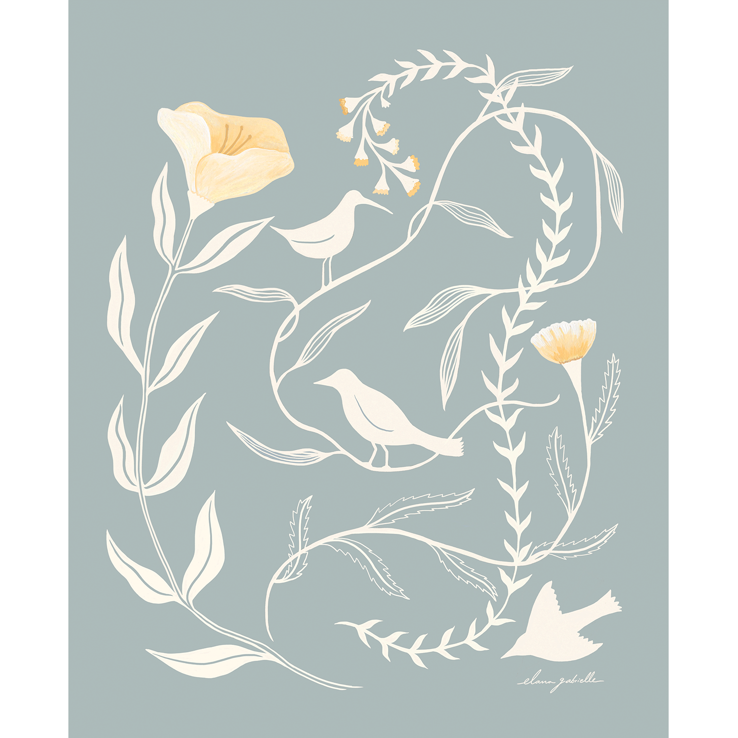 Elana Gabrielle - Wholesale Art Print - Birdsong Print - 8x101