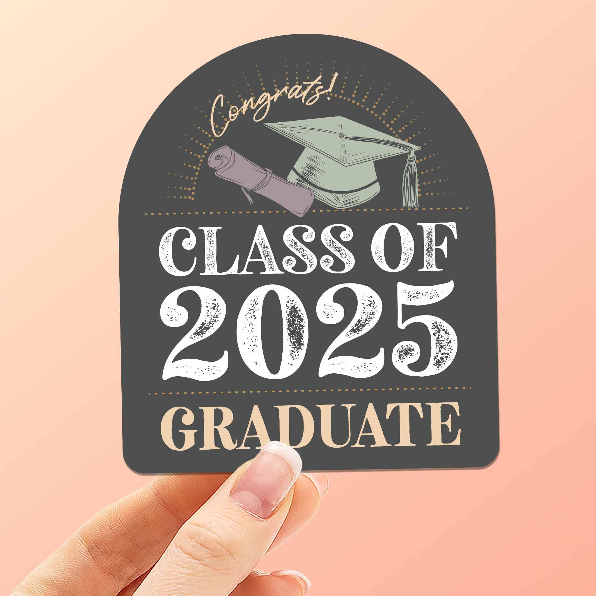 Sentinel Supply - Wholesale Sticker - Class of 2025 Graduation Stickers - HS & College Grad Decals0