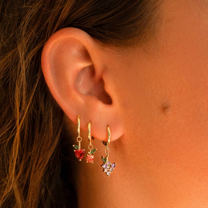 Gold Sunny orange earring for wholesale on Faire1