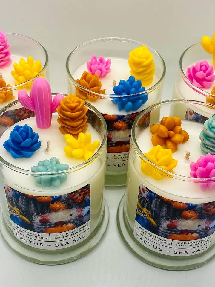12oz. Cactus + Sea Salt Candle pour la vente par Meg’s Makeshop