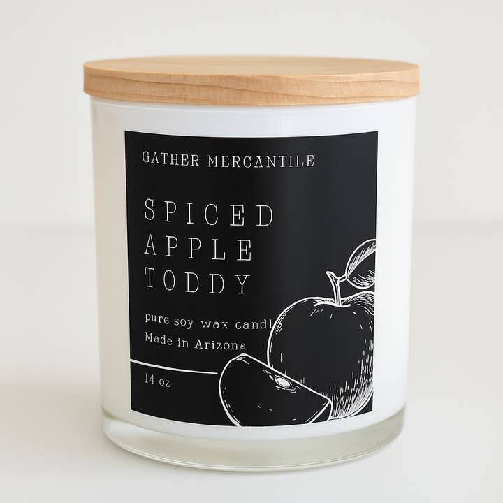 Spiced Apple Toddy Soy Candle for wholesale by Gather Mercantile