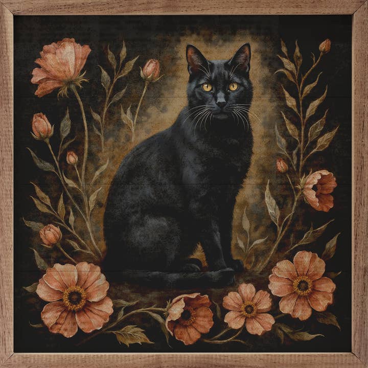 Floral Autumn Cat for wholesale by Kendrick Home