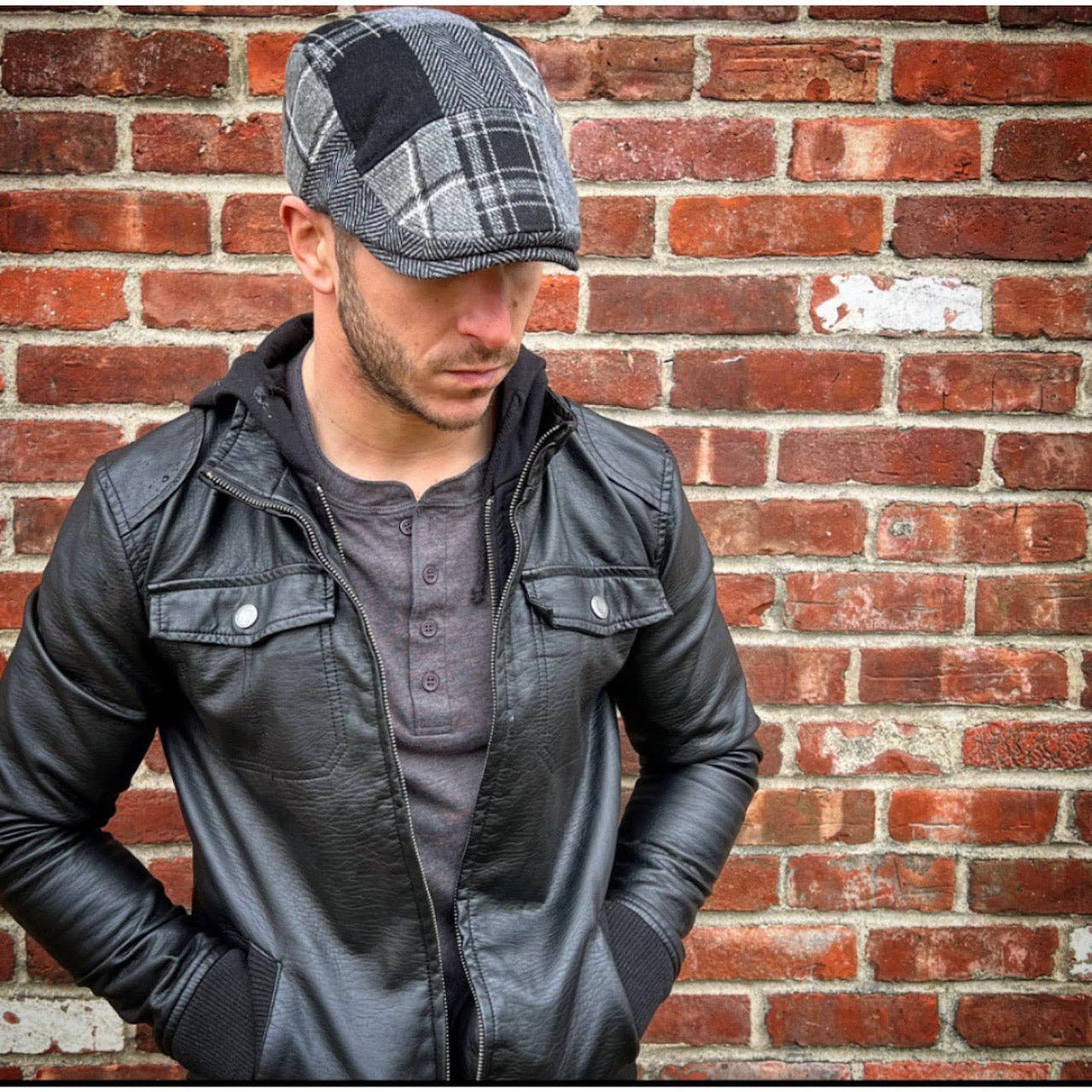 Boston Scally - Wholesale Flatcap - Men's - The Lunchbox Blackbox Edition Boston Scally Cap - Black Plaid2