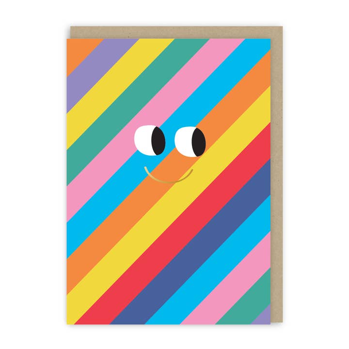 Smiley Pop Smiley Rainbow Card for wholesale by In Real Life