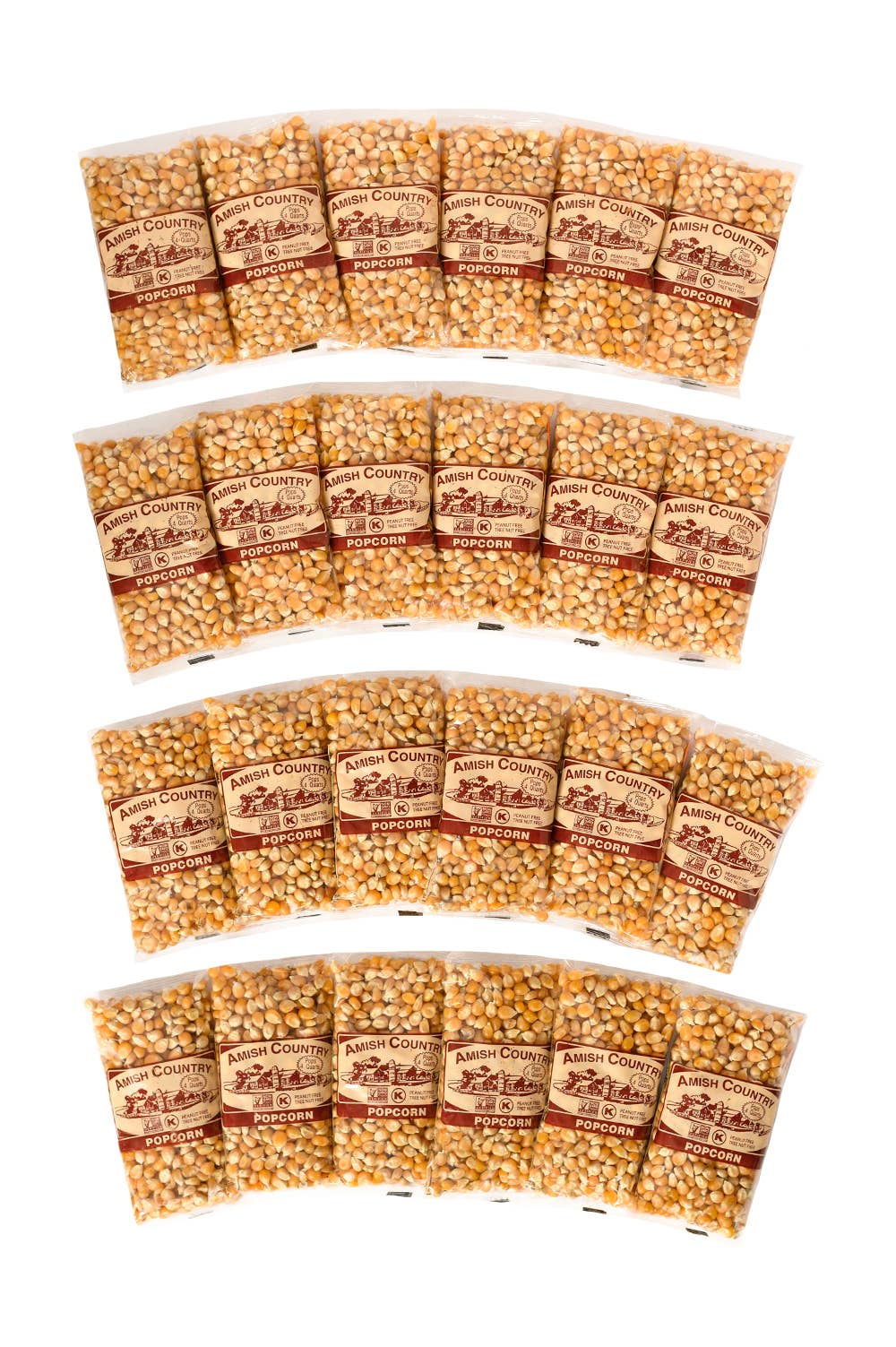 Amish Country Popcorn - Wholesale Popcorn - 4oz Bag of Extra Large Caramel Popcorn