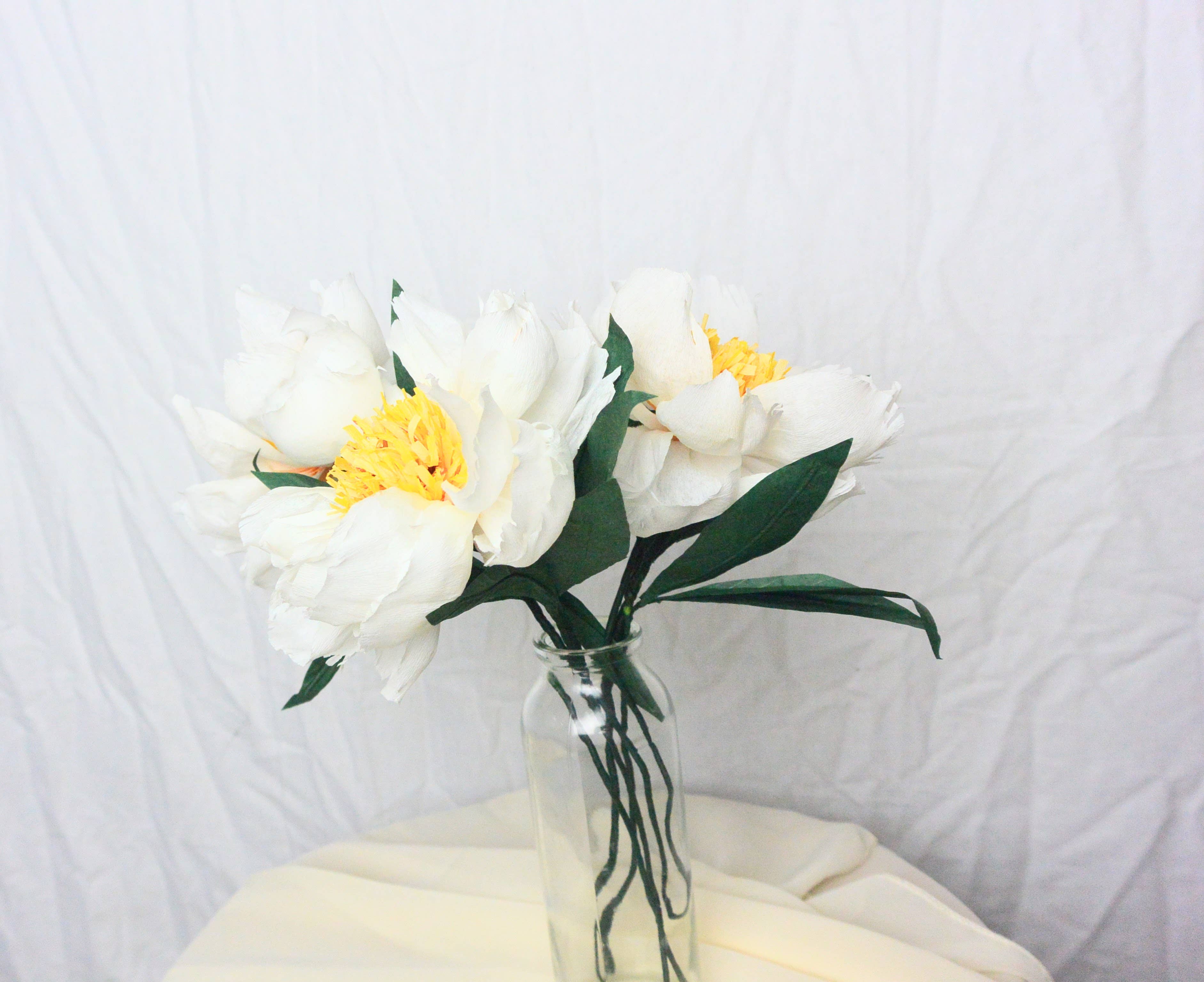 Beautiful Things By Bec - Wholesale Artificial Flowers - White Paper Peonies, Artificial Peonies, Fall Florals1
