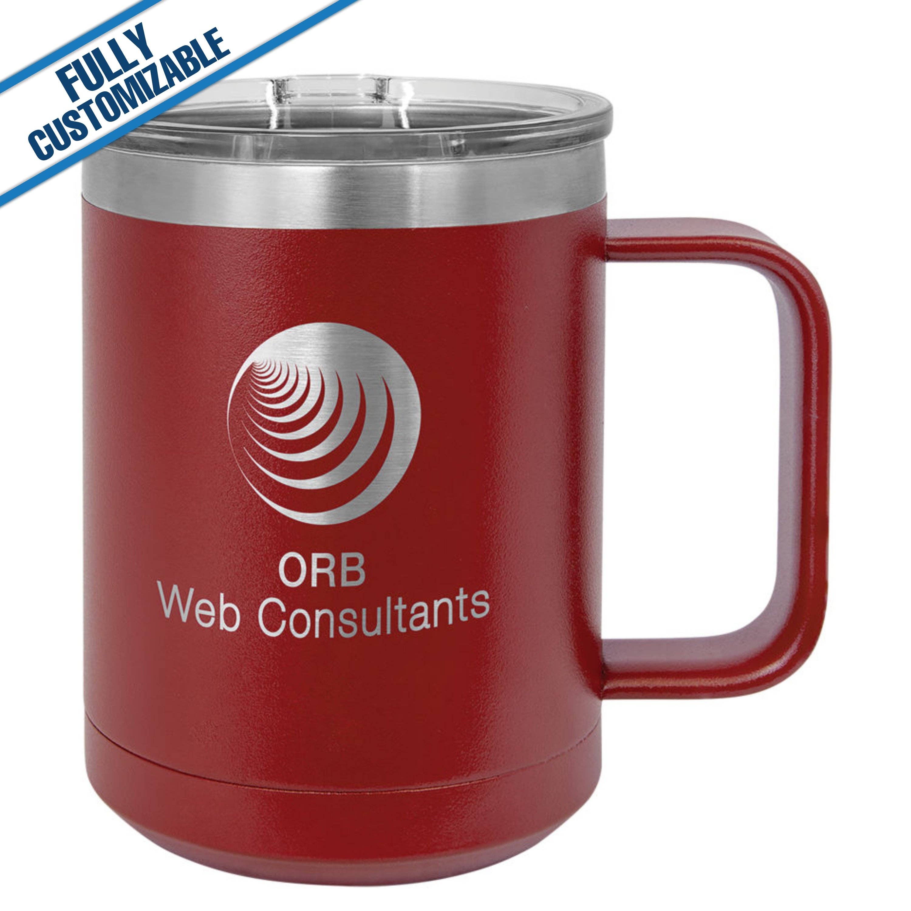 GiftWorksPlus - Vente Gourde/bouteille isotherme - 15 oz. Mug de voyage gravé entièrement personnalisable12