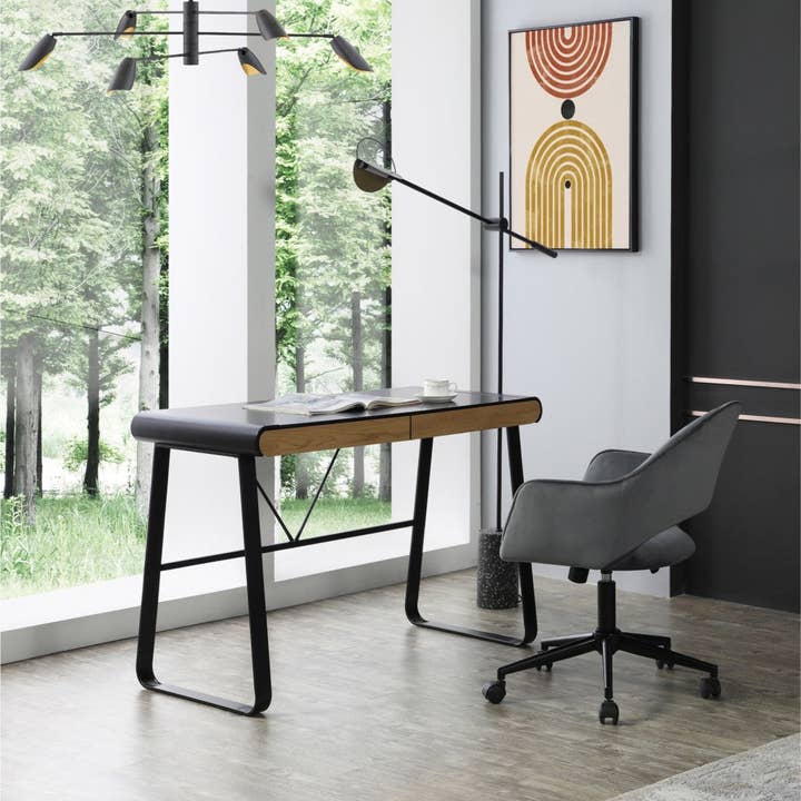 Rosie Writing Desk with 2 Drawers for wholesale by Inspired home