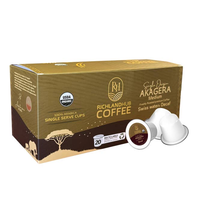 K-Cup® Pods - Organic Decaf Rwanda Coffee - 18ct for wholesale by RichlandHub Coffee