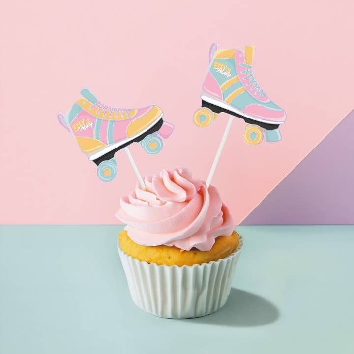 Tim&Puce Factory - Wholesale Cake/Cupcake Topper - PICS A COCKTAIL ROLLERS 90'S PARTY X 101