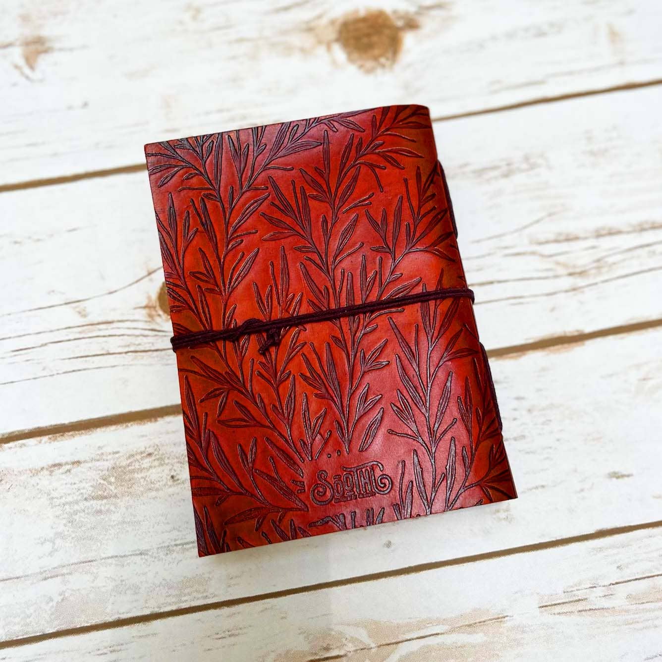 Soothi | Containers Of Creativity - Wholesale Journal/Diary - Erin Van Vuren 'Letting Go" Quote Leather Journal1