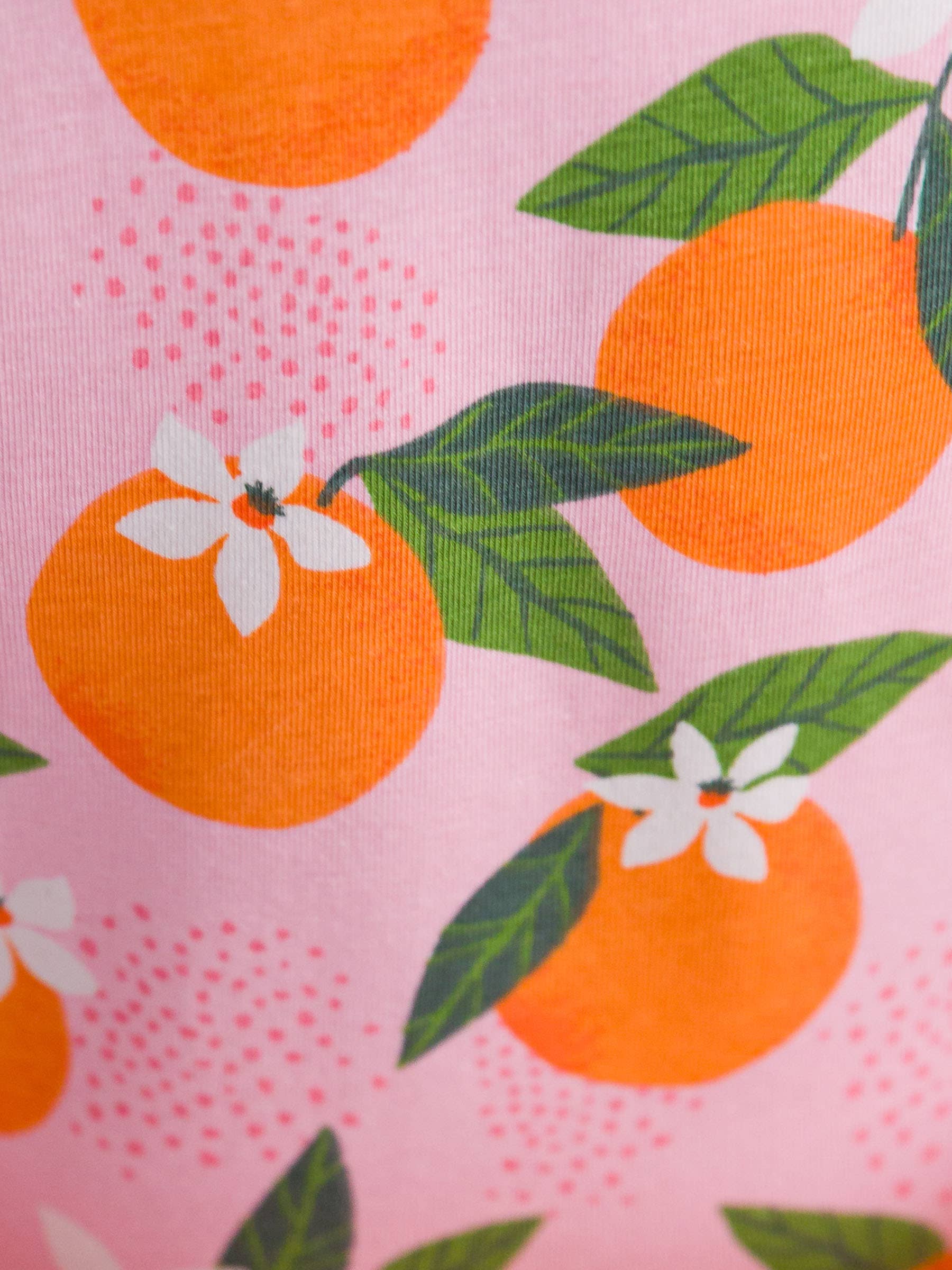 Pink Baby Girls Orange You The Sweetest Tank Waterfall Romper for wholesale on Faire6