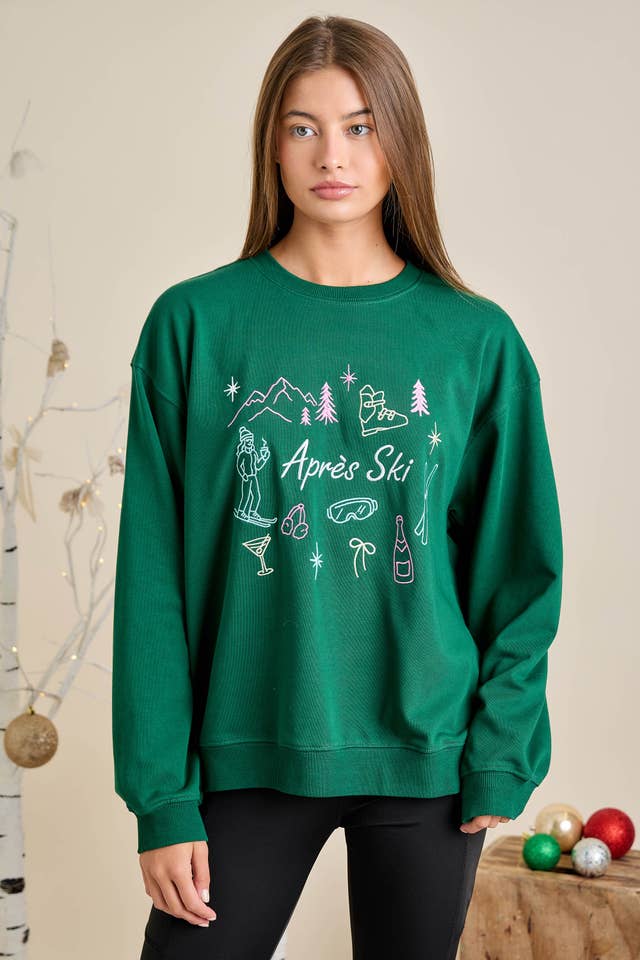 Main Strip - Wholesale Graphic Sweatshirt - Unisex - Ready to Ship Après Ski Graphic Sweatshirt – Winter Resort 11