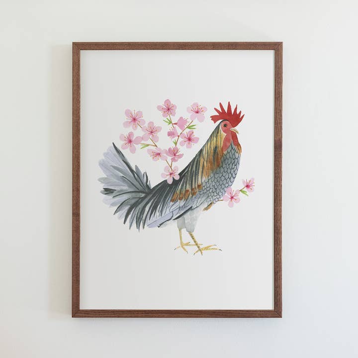 Delaware Blue Hen Print for wholesale by 50 States of Beauty