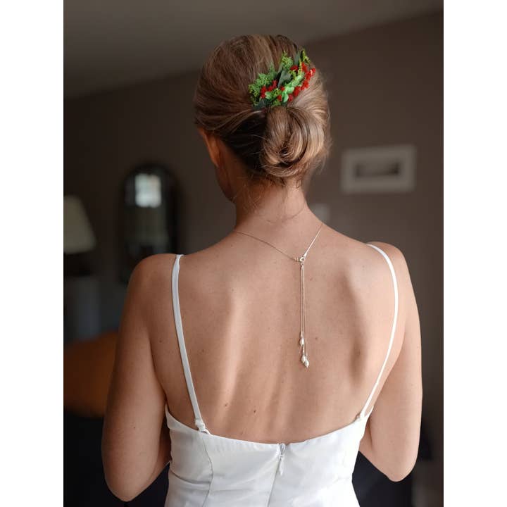 Bijou De Dos Chaîne Serpentine Amovible Or Ou Argent pour la vente par L'atelier du 6