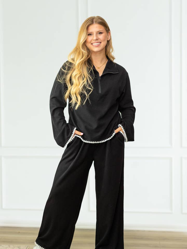 Crochet Edge 2 piece Set for wholesale by Moon Ryder