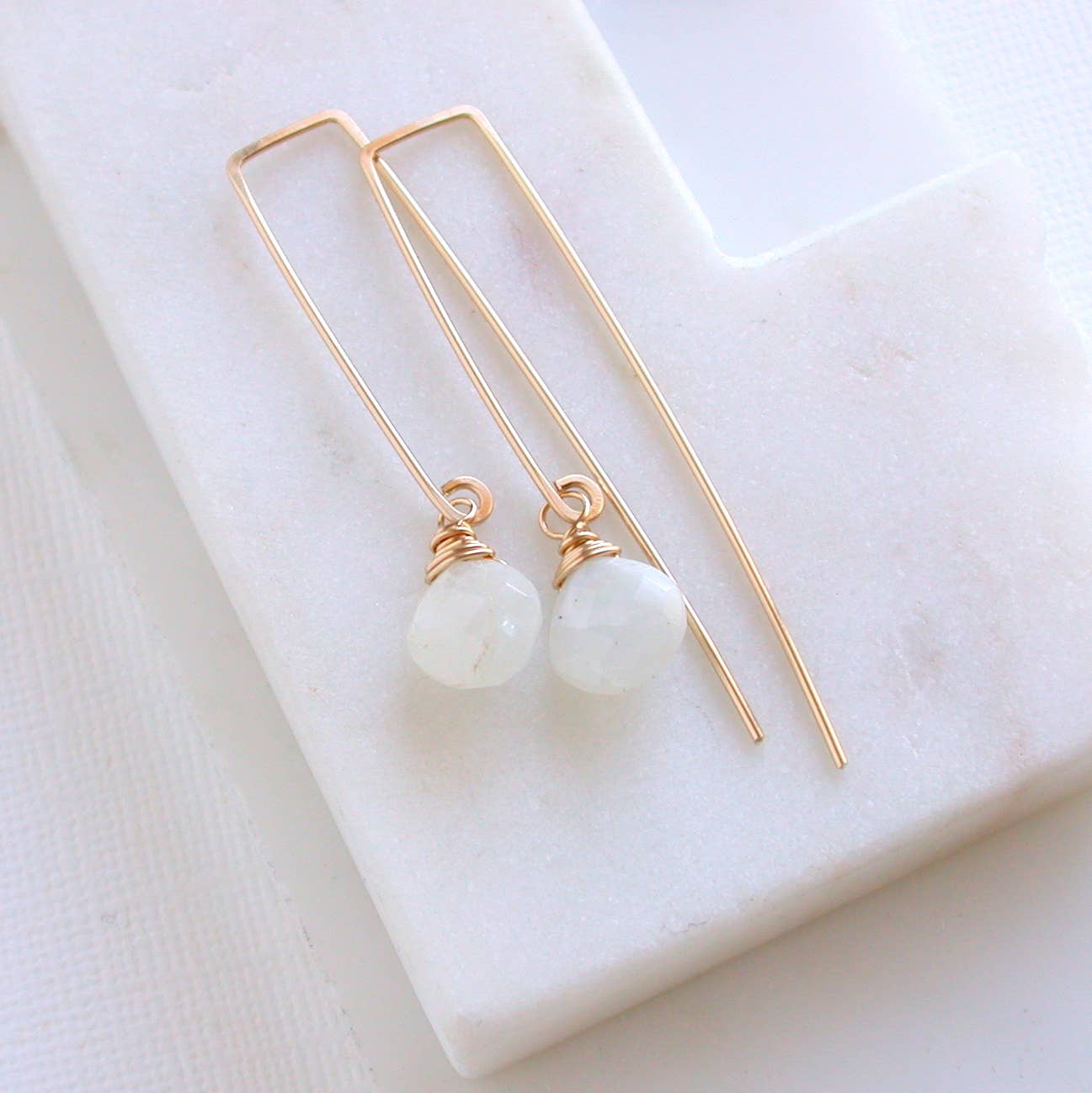 Linda Trent Jewelry - Vendita all'ingrosso Orecchini pendenti - Infila pietra di luna2