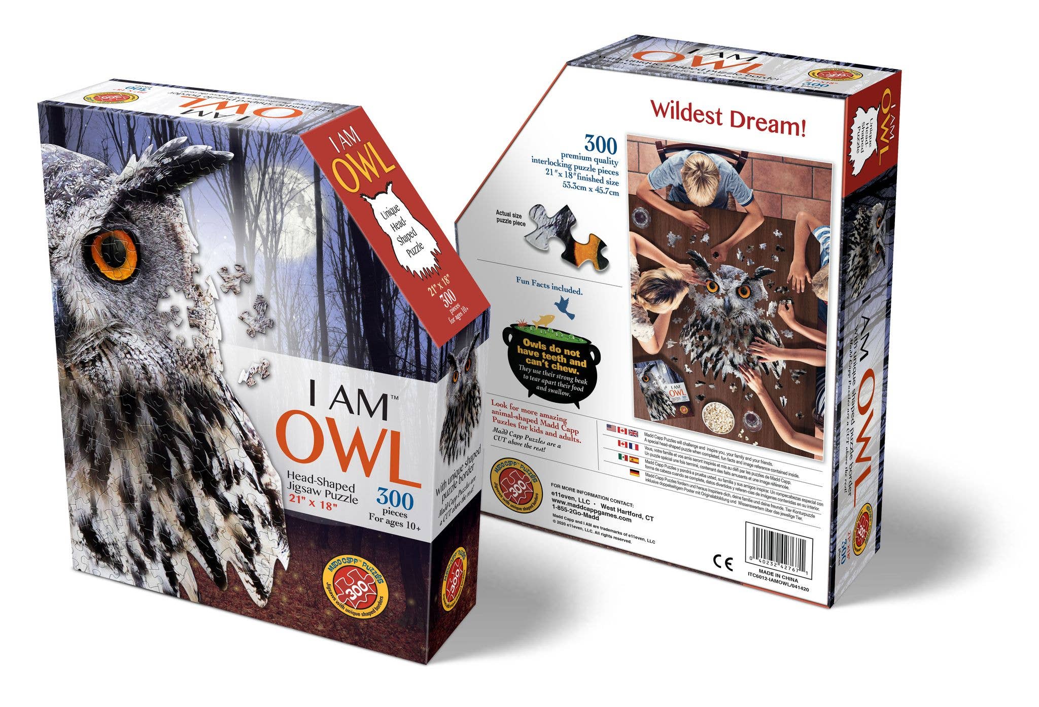Madd Capp Games & Puzzles - Wholesale Puzzle - Adult - I AM Owl 300 piece jigsaw puzzle - gift3