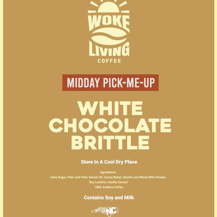 White Chocolate Brittle for wholesale by Woke Living Coffee