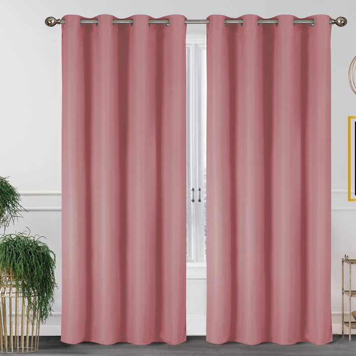 J&V TEXTILES - Wholesale Curtain - 2 Pack - 55'' X 84'' Solid Thermal Blackout Panels (19 Colors)33