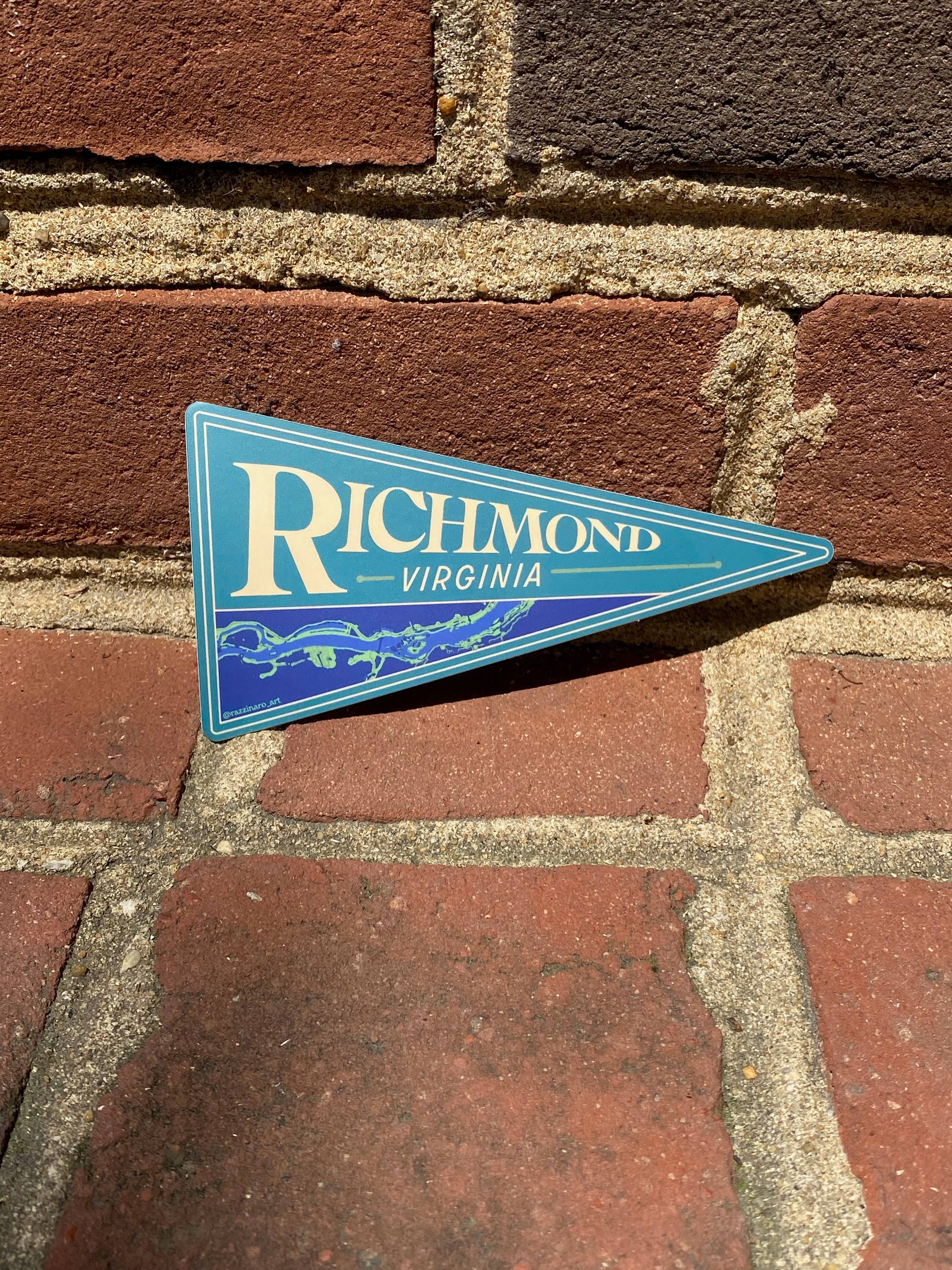 Three to the Em Prints - Wholesale Sticker - Richmond, Virginia Sticker Set, RVA, James River6