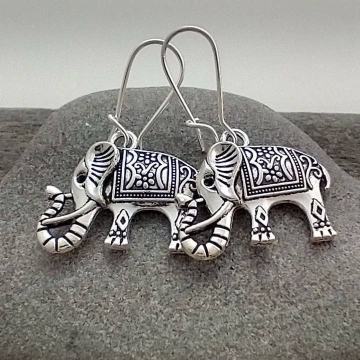 Elephant Earrings, Animal Earrings, Bali Earrings for wholesale by Piccadilly Pendants