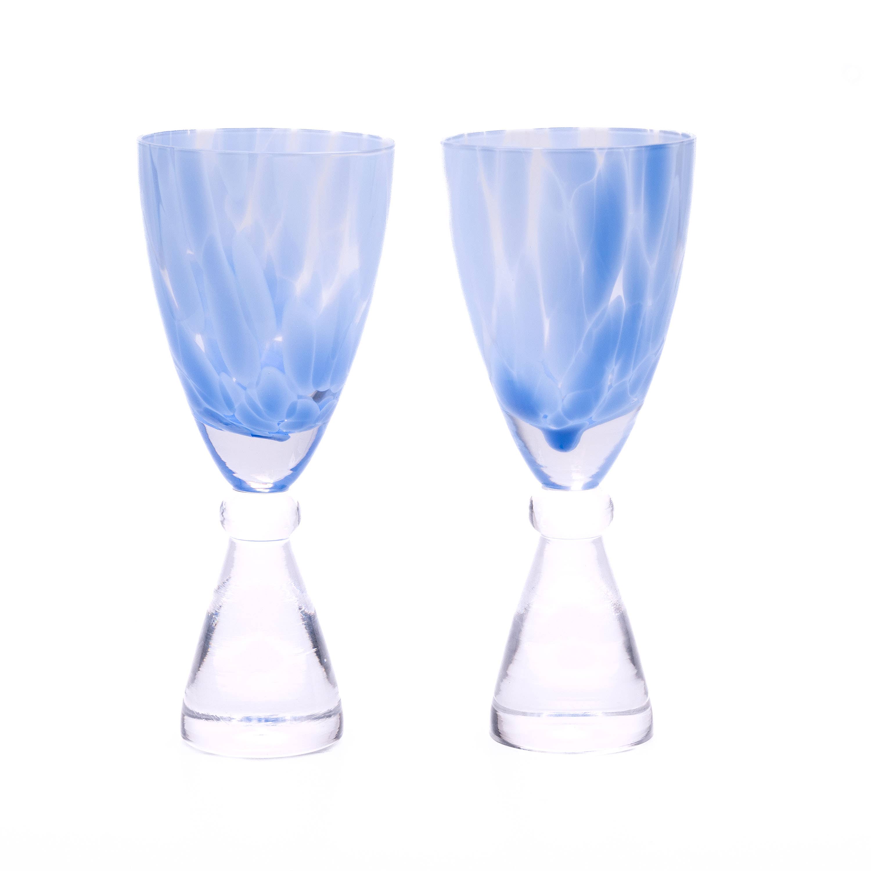 The Glass House Wholesale Interiors Ltd. - Wholesale Champagne Flute - Pink fleck champagne glass6