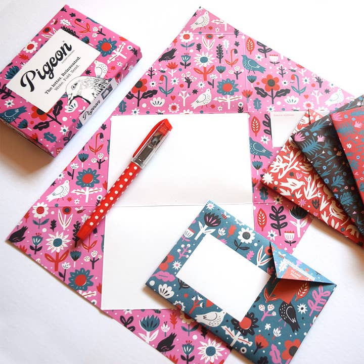 pigeonposted - Wholesale Stationery/Notecard Set - Fiesta Pigeon letter pack