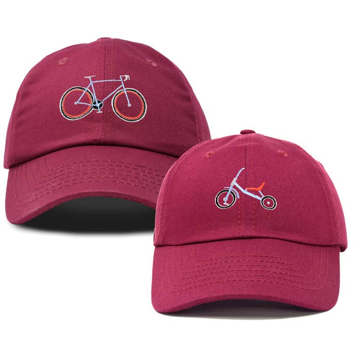 Dalix – Engroshandel Baseballkasket - Unisex – DALIX Far Søn Cykel Trehjulet Cykel Matchende Sæt Cap Broder