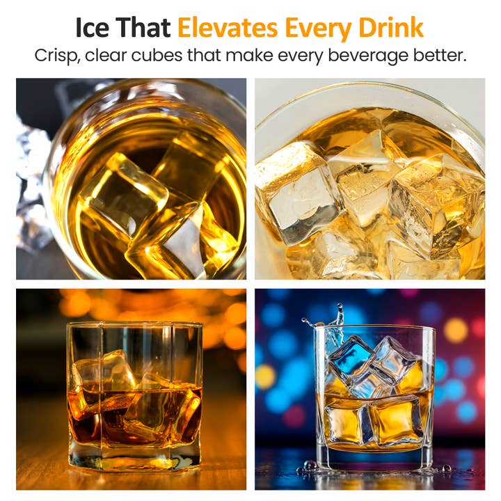 Heynemo - Vente Appareils électroménagers - Machine à glaçons transparente pour la maison – Machine à glaçons compacte pour comptoir6