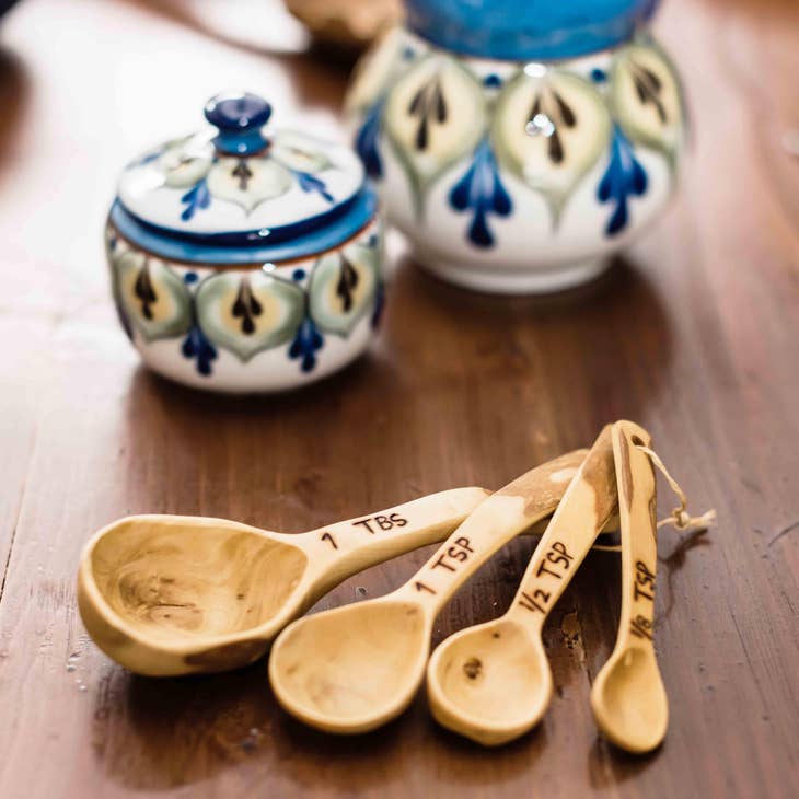 Wholesale Eco Friendly Mini Wooden Measuring Spoon Scoop for Loose