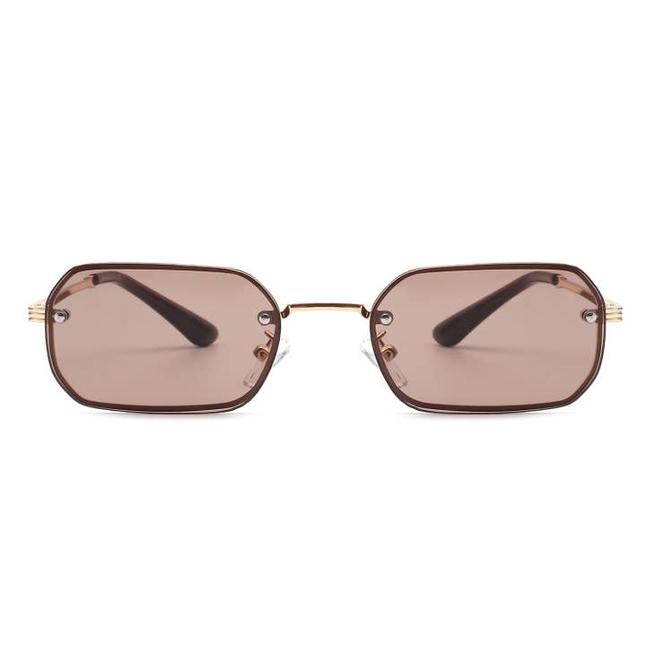 Cramilo Eyewear - Wholesale Sunglasses - Women's - Slim Retro Rectangle Small Narrow Vintage Fashion Sunglasses4