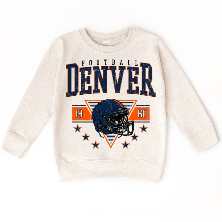Denver Football Sweatshirt for Kids/Toddler for wholesale by SimplyKnotCo