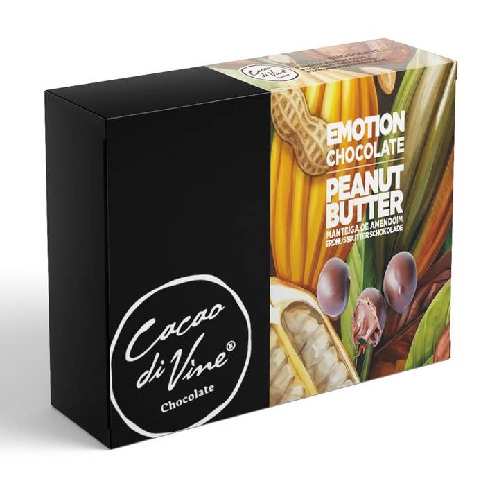 Emotion Box 8 - Peanut Butter Chocolates 110g for wholesale by Cacao di Vine Chocolate