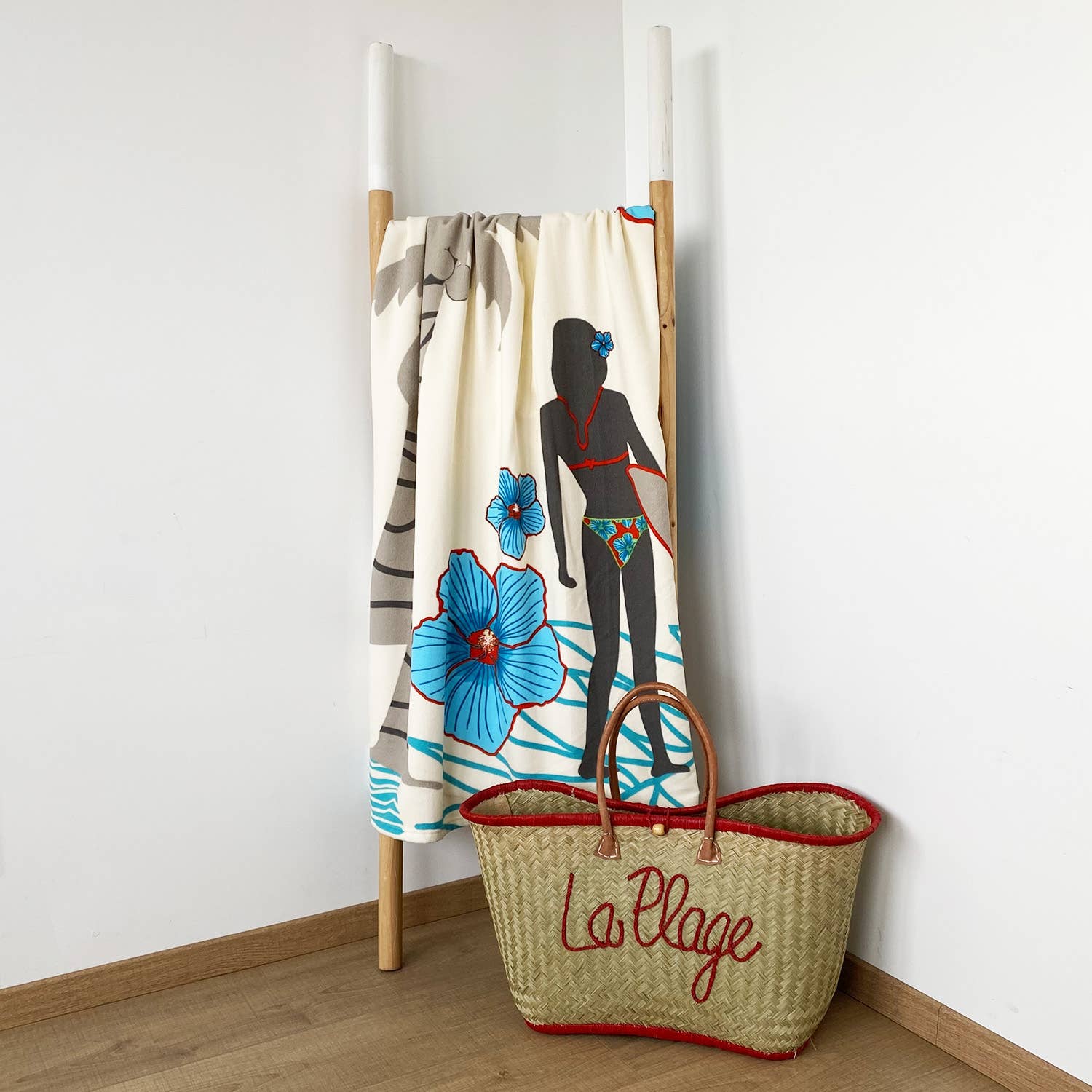 Le comptoir de la plage – Toalha de praia por atacado – Toalha de praia de microfibra "SURFTIME" 90 x 170 cm1