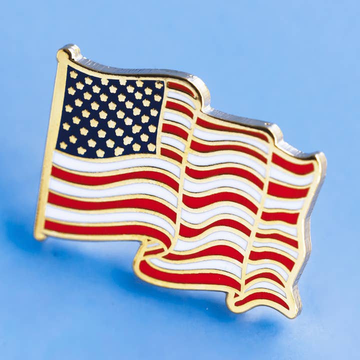 American Flag Enamel Pin for wholesale by Dream Maker Pins