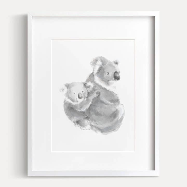 Safari Nursery Wall Art for New Parents | Koala Bear for wholesale by Triple Studio