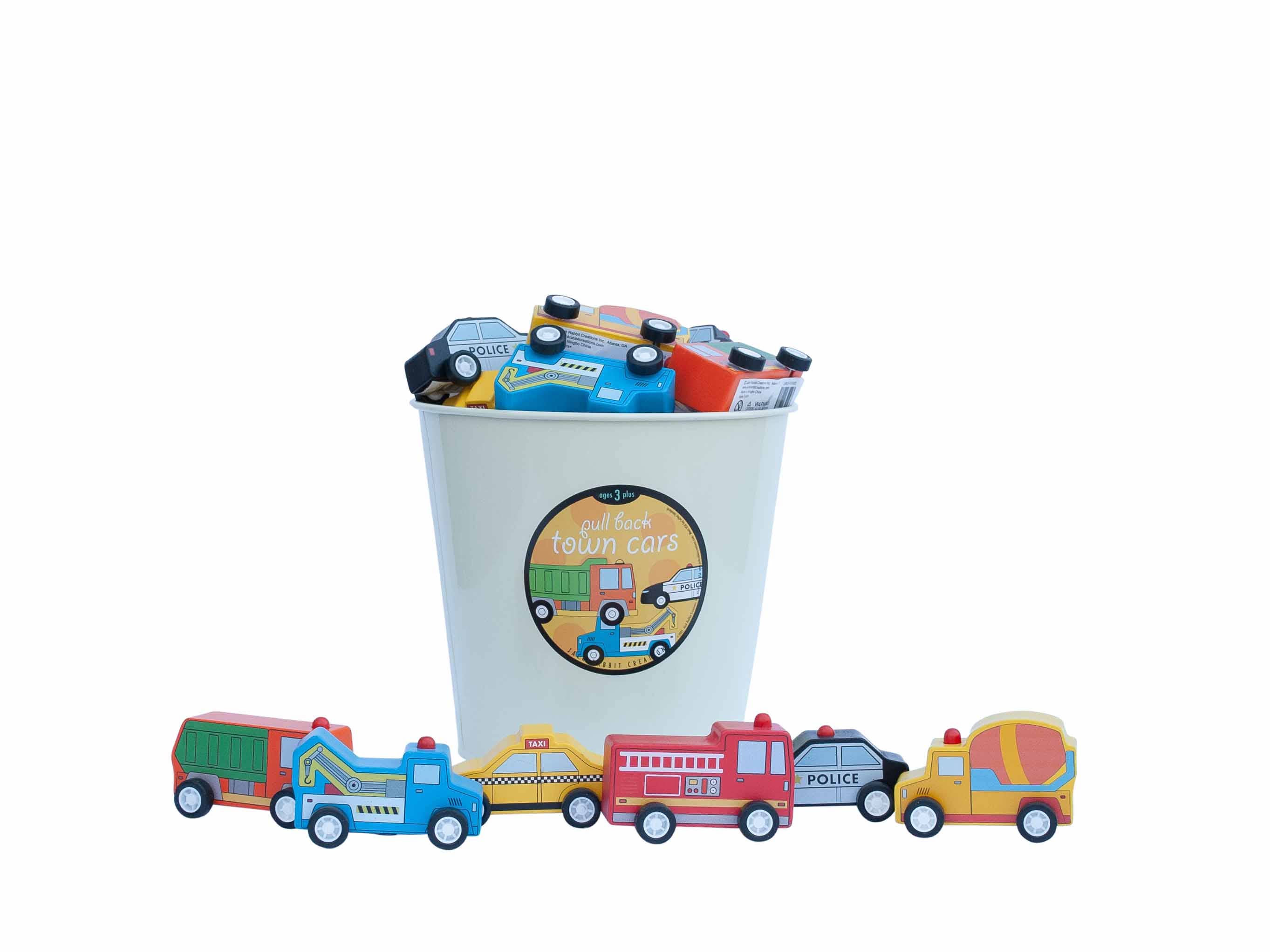 Jack Rabbit Creations - Wholesale Toy Car/Truck - Kids - Pull Back Around Town Cars Refill - Set of 243