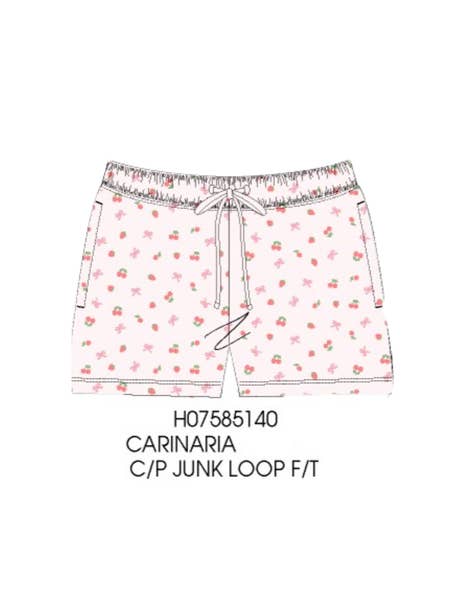 Paper Flower - Wholesale Shorts - Kids - Micro Berry All Over Print Shorts Tween Girls2